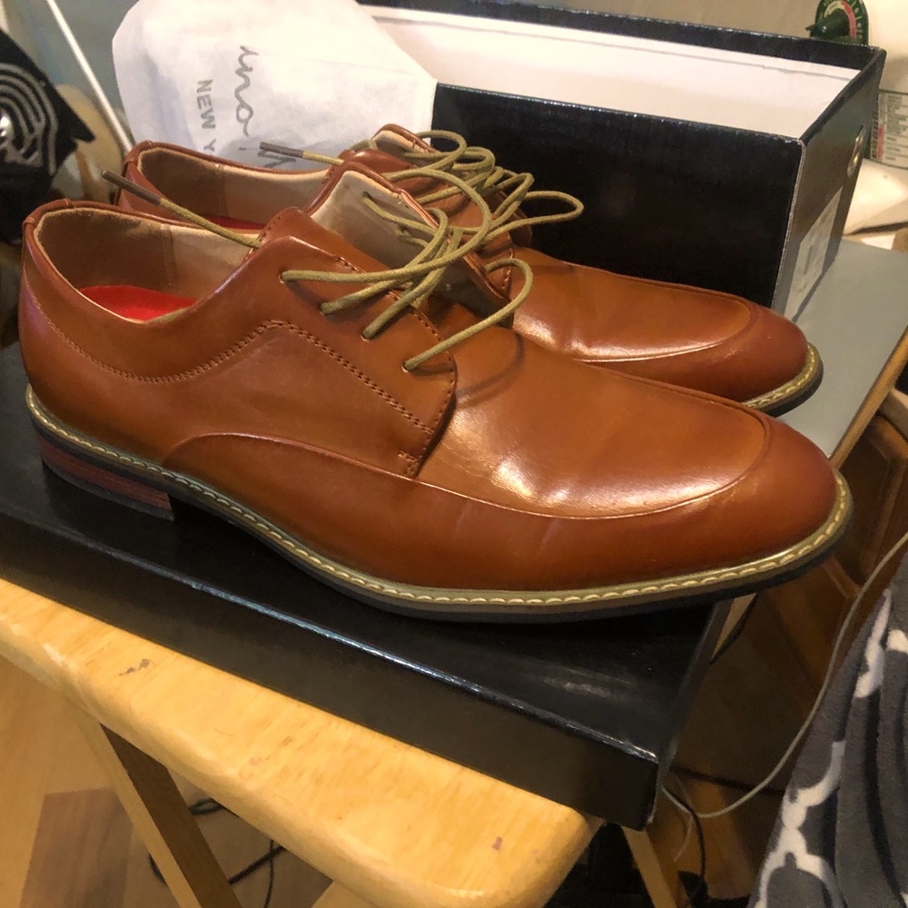 Bruno Marc dress shoes, chestnut color, size 10.5